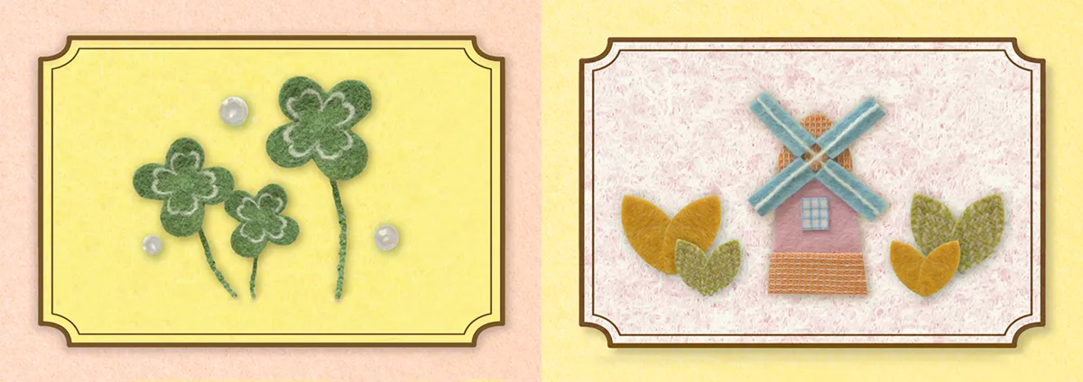 2025年セシールダイアリーのフェルトイラスト