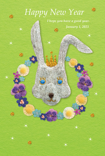 ウサギ年賀状