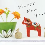 羊毛フェルトのダーラナホースの立体イラスト