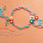 羊毛フェルトのネズミのイラスト